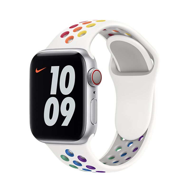 Regenbogen Sport Silikonarmband für Apple Watch Ultra 49mm Serie 7 8 41mm 45mm 42mm 44mm 38 40mm Armband Correa Strap iWatch 5 4_voghion.com