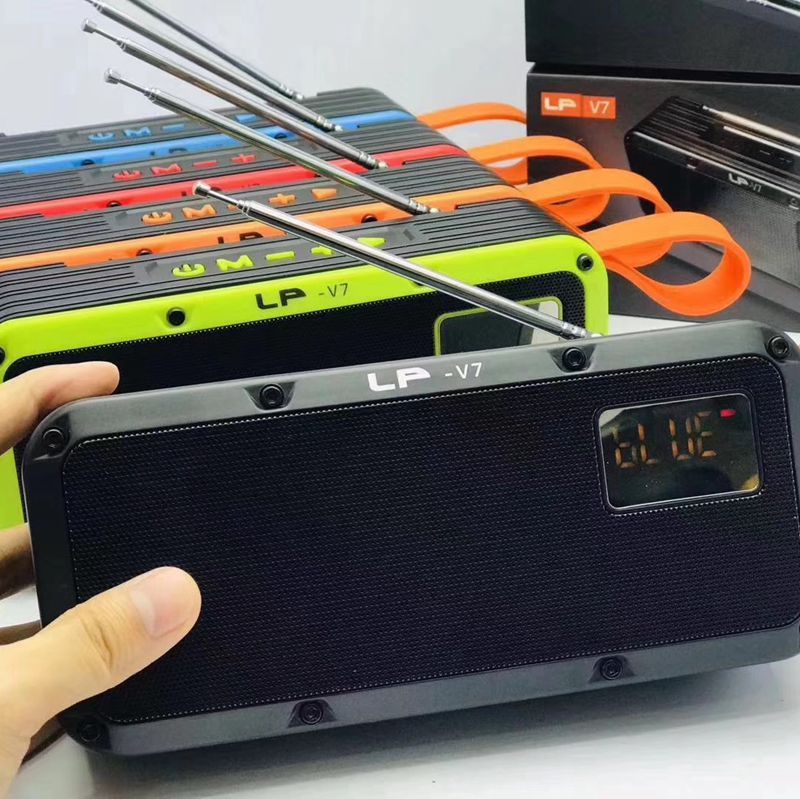 New hot selling LP-V7 outdoor portable radio, Bluetooth speaker, plug-in car subwoofer_voghion.com