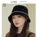 New Autumn And Winter Style Small Fragrant Pearl Mink Fur Flat Top Fisherman Hat With Feminine Temperament Warm Basin Hat Bucket Hat_voghion.com