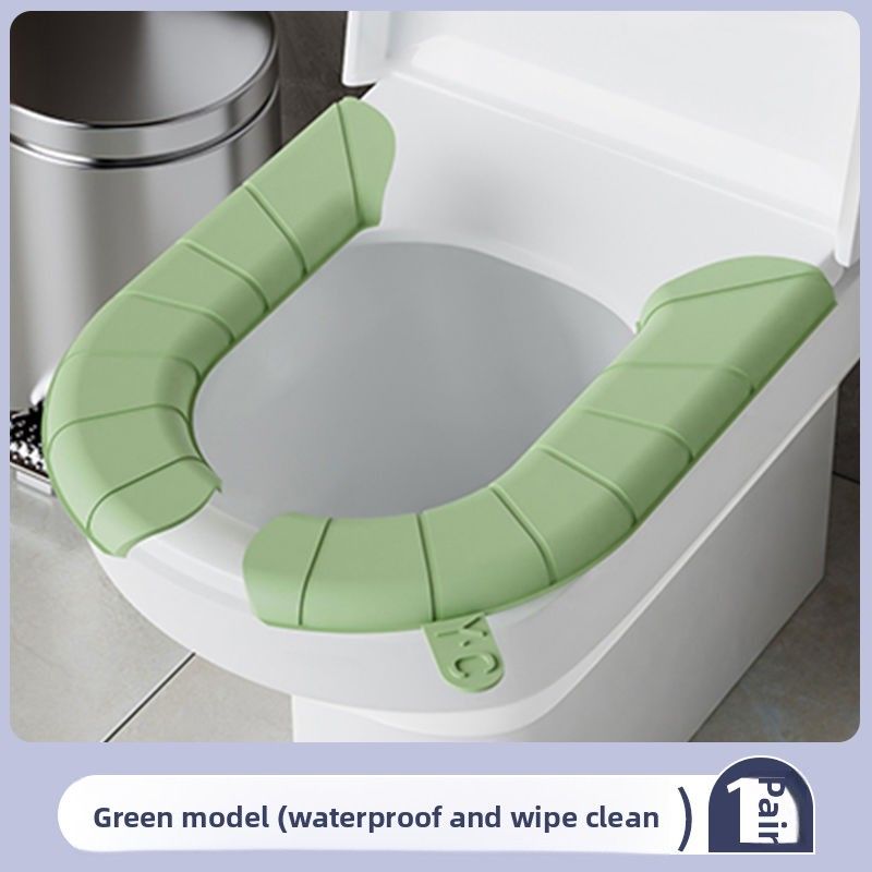 Self-Handle Household Waterproof Cushion Thickened Pad All-Season Universal Toilet Seat Cover_voghion.com