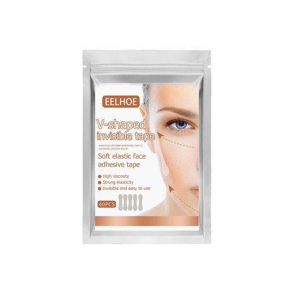 EELHOE tape lift matte invisible pull double chin V-shaped tight melon seed face patch_voghion.com
