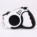 Pet Supplies Automatic Retractable Bone Print Walking Leash Chain Dog Rope_voghion.com