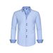 Four-Way Stretch Polka Dot Color Block Design Double-Breasted Shirt Men's Fashion_voghion.com