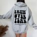 Neuer Damen-Hoodie mit überschnittenen Schultern, Buchstabenprint auf dem Rücken und Fleecefutter_voghion.com