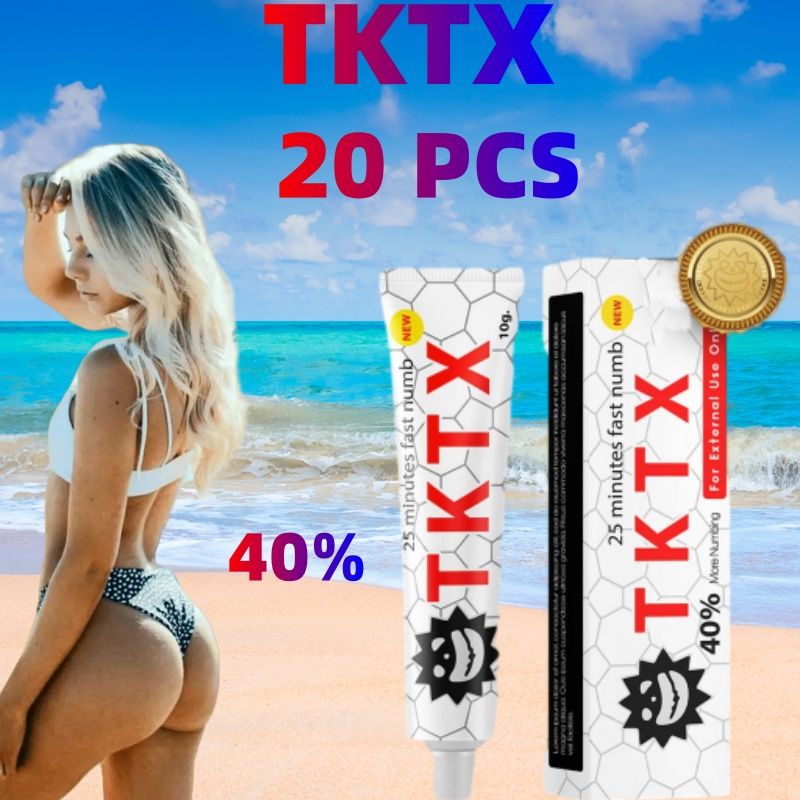 20 KOSOV TKTX Topikalna anestetična krema TKTX 40 % bolj omrtvičujoča krema za piercing, trajna obrvi_voghion.com
