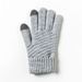 Touchscreen Unisex Pineapple Grid Cycling Warm Thickened Cotton Autumn Winter Wool Gloves_voghion.com