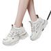 Inner Height Enhancing Dad For Women New All Match Small Size Thick Sole Comfortable Breathable Caual Sport White_voghion.com