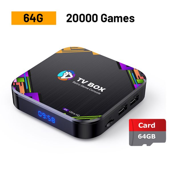 Kinhank Super X8 Retro Console With 30000 Games For PS1/PSP/DC/N64/Mame Game TV Box 8K HD Output With Controller_voghion.com