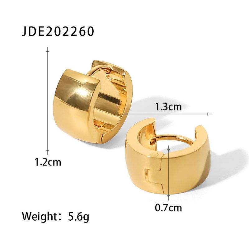 INS Orecchini versatili alla moda in titanio geometrico con fibbia per orecchini in acciaio inossidabile dorato e largo_voghion.com