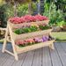 3 Tier Wooden Vertical Raised Garden Bed with Storage Shelf_voghion.com