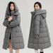 Langer Puffermantel mit Kapuze für Damen in Übergröße – Slim Fit Winterjacke mit Gürtel (M-XXXL) | Stylisch & Warm_voghion.com