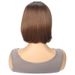 Synthetische Clip-in-Perücke für Damen, braun gefärbt, mit Mittelscheitel, kurzes glattes Haar, synthetische Perücke mit Bob-Innenlocken_voghion.com