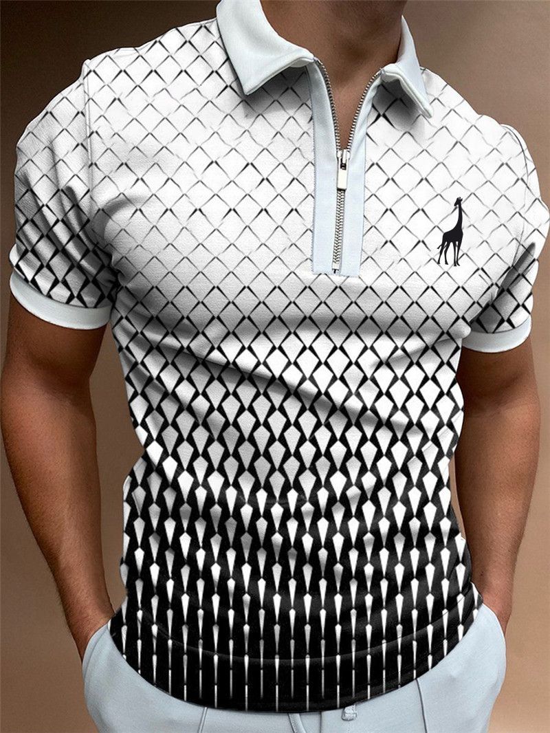 Kurzärmliges 3D-T-Shirt mit Rundhalsausschnitt für Herren, Blazer, Polohemd, Übergröße, Strandmode, Logo, kurze Ärmel_voghion.com