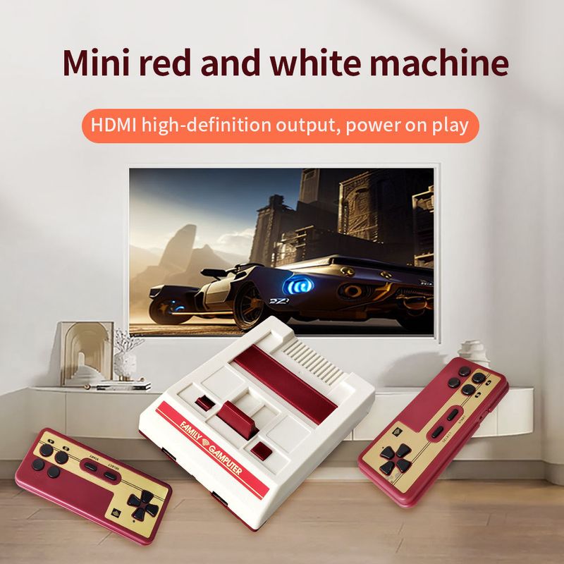 Tengyi Mini HD 2.4G Wireless Dual-Player TV Game Console, Retro FC Home Entertainment System per la famiglia e gli amici_voghion.com