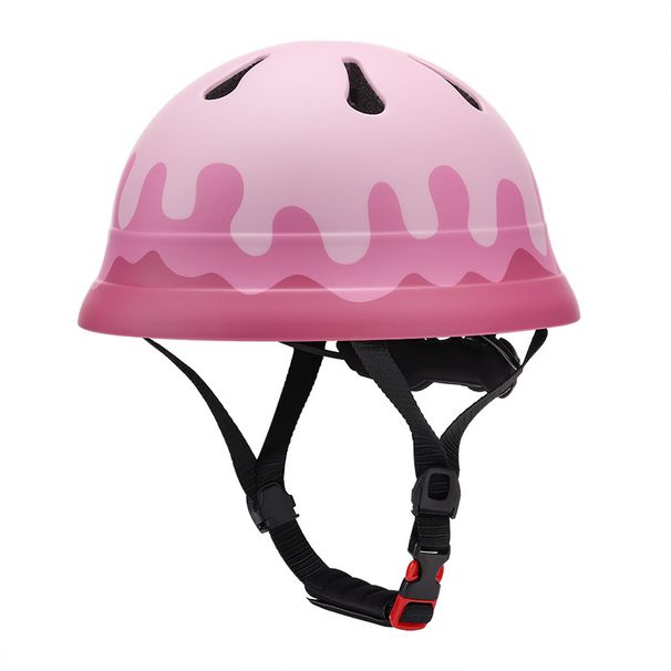 Παιδικό κράνος κινουμένων σχεδίων με νέα άφιξη σε ροζ χρώμα για παιδιά με ποδήλατο_voghion.com