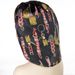 Unisex Hair Care Wide Brim Long Tail Extra Large Shower Cap Fashion Print Ladies Large Satin Night Cap_voghion.com