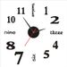Silent Sweep Wall Clock – Peel & Stick Noiseless DIY Clock For Living Room, Bedroom & Office (Modern Acrylic Design, Glow-in-Dark Numbers, 4 Sizes)_voghion.com