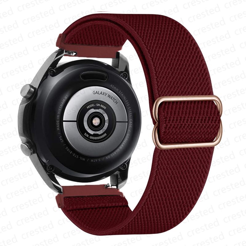 20mm 22mm band For Samsung Galaxy Watch 4/classic/3/5/pro/Active 2 Gear S3 Elastic Nylon Loop Huawei watch GT 2 2e 3 pro strap_voghion.com