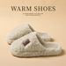 Hairy Cotton Slippers For Women, Autumn And Winter New Styles For Home Furnishings, Thick Soled Warm And Luxurious Slippers For Men_voghion.com