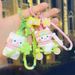 Cartoon Creative Spring Outing Cute Exquisite Kitten PV Soft Rubber Keychain Backpack Pendant Ornament Gift_voghion.com