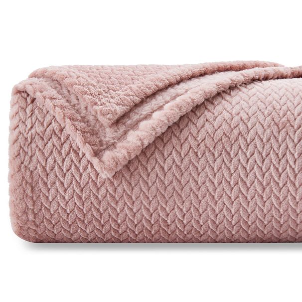 Blanket Soft Cozy Throw Blanket Lightweight Plush Comfort Textured Flannel Blanket Warm Plush Blanket Sofa Bed_voghion.com