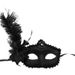 Masquerade Party Makeup Female Half Face Sexy Lace Halloween Feather Mask_voghion.com