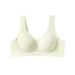 Biancheria intima senza cuciture in stile pullover portatile per le donne, design sottile, coppa fissa, stile gilet, arricciatura, anti_voghion.com