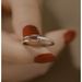 925 Sterling Silver Rupert's Tears Ring For Women, Ins Korean Version, Light Luxury, Simple Niche Design, High-end Feel,_voghion.com