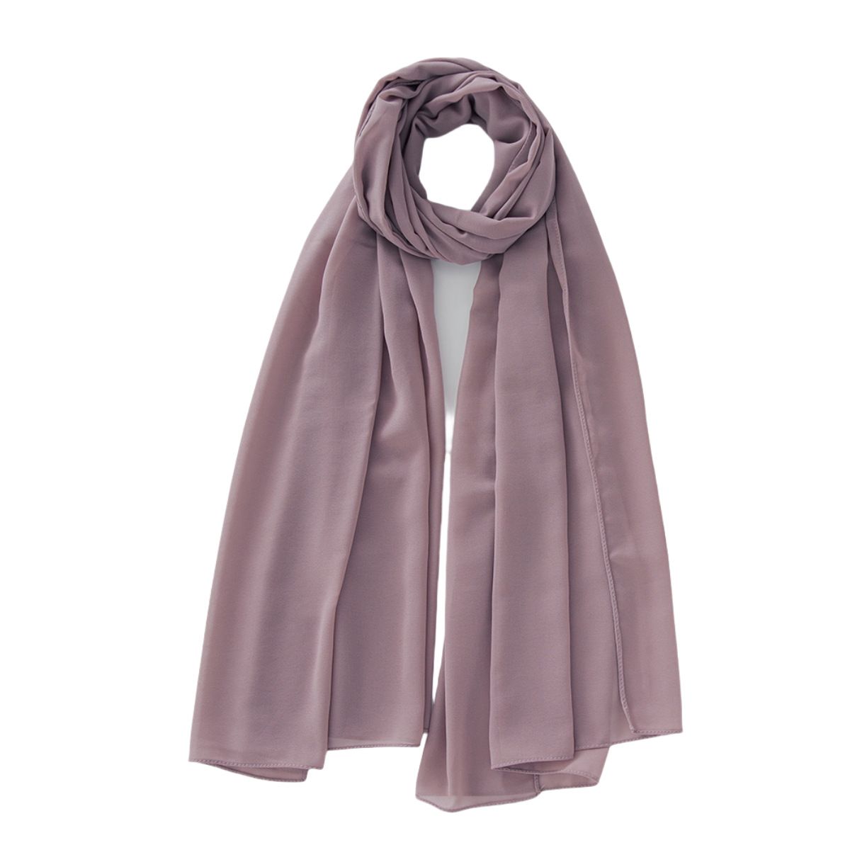 Asciugamano lungo tinta unita, asciugamano monocromatico a bolle, foulard da donna in chiffon di perle_voghion.com