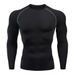 Hommes T-shirt Hommes Laufen Sport T-shirt Hommes Compression Fitness Tops T Rapide DryTight Formation Gym Sport Lauf Chemises Jersey_voghion.com