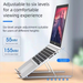 Aluminum Alloy Cooling Heightening Gaming Laptop Universal Foldable Convenient Stand Multi-Angle Adjustable_voghion.com