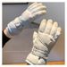 Women's Winter Ski Gloves, Fleece-Lined, Thickened, Warm, Snow Play, Waterproof, Windproof, Full Palm, Non-Slip,_voghion.com