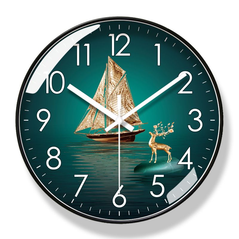 Yipula 6300 Wall Living Room Simple Nordic Fashion Home Silent Sweep Second Quartz Clock_voghion.com