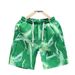 Korean Version Of Trendy Ins Sports Shorts, Summer Thin And Loose Oversized Shorts, Graffiti Full Print Lightweight Beach Pants_voghion.com