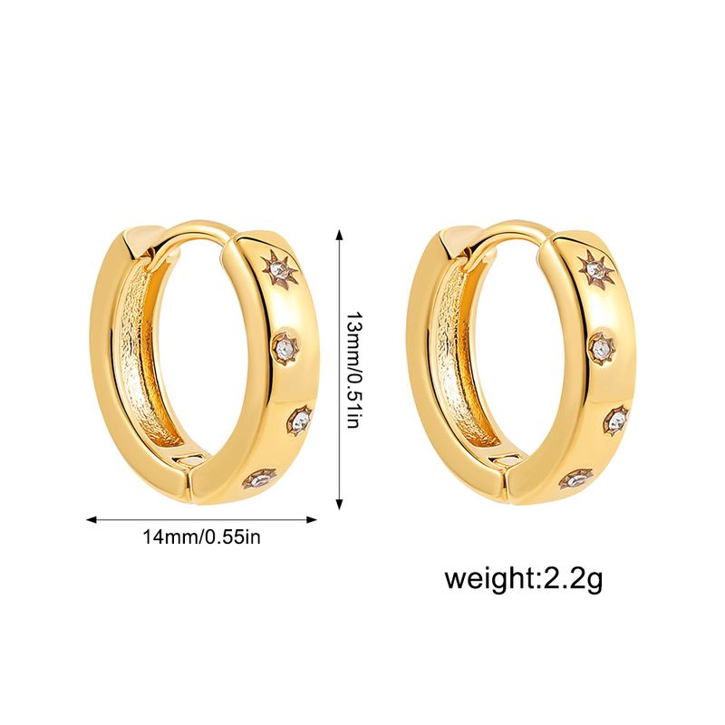 Women’s Jewelry Set Fashion Small Sun Zircon Thick Earrings Fashion Popular Niche Light Luxury Earrings Jewelry_voghion.com