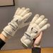 Winter Gloves Women, Thickened Fleece-Lined, Touchscreen-Compatible, Cold-Resistant, Non-Slip, Suitable For Cycling And_voghion.com