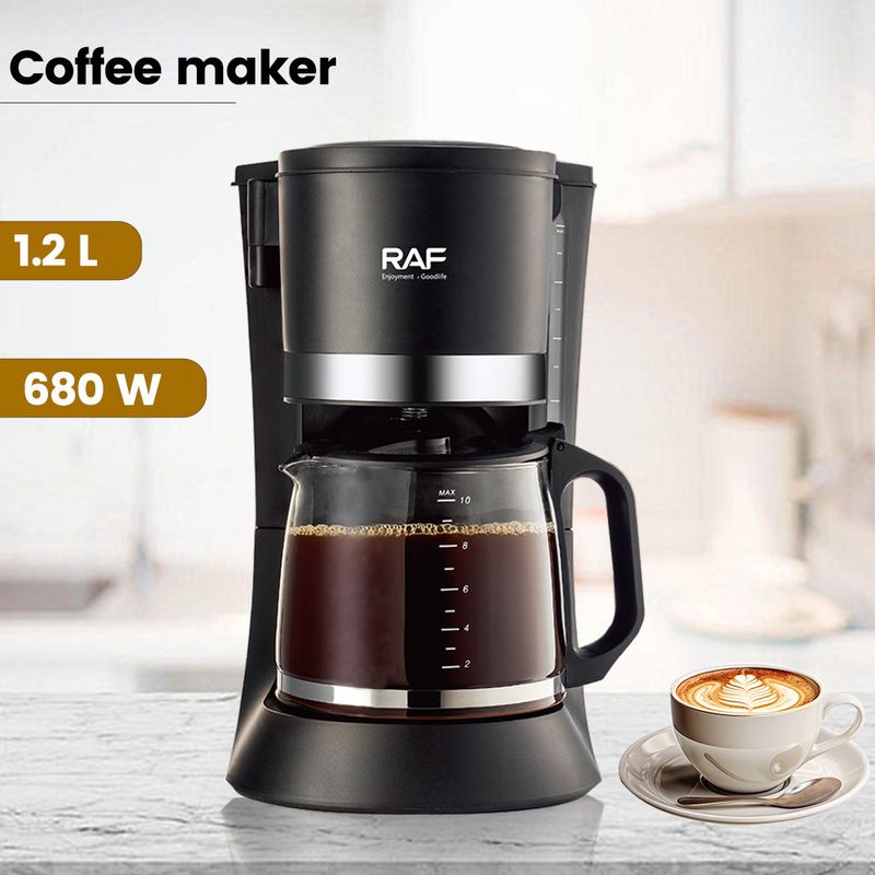 Macchina per caffè americano a goccia da 110 V - Piccola caffettiera semiautomatica per uso domestico da 1,2 l_voghion.com