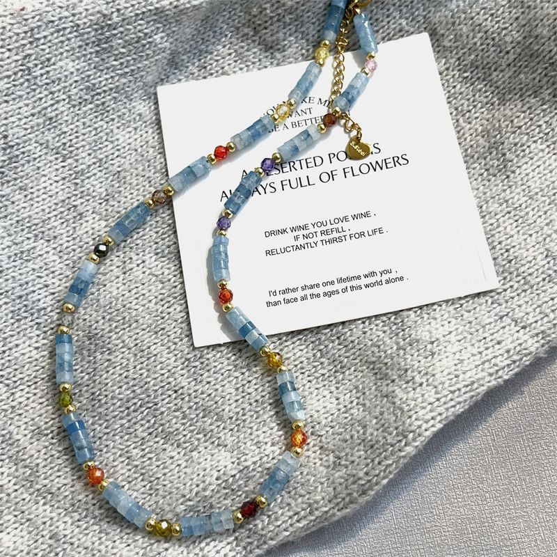 Nuova collana di cristallo artistico in stile cinese per donna, con perline in pietra naturale blu ghiaccio fresco, catena da collo di alta qualità_voghion.com