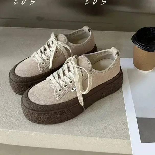 Leopard Women Platform Canvas Autumn Casual Sneakers Trend Fashion Loafers Shoes Dresses Unprinted Good Products Zapatos_voghion.com