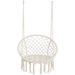 Hammock Chair Macrame Swing Max 330 Lbs Hanging Cotton Rope Hammock Swing Chair for Indoor and Outdoor_voghion.com