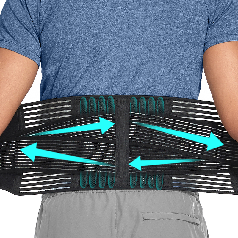 Lagere taille lendensteun riem voor mannen vrouwen rugbrace ademend ischias rugpijn verlichting buik cinch_voghion.com