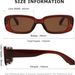 Rectangular Sunglasses For Women Men Trendy Retro Fashion Glasses 90s Vintage Fashionable UV 400 Protection Square Frame_voghion.com