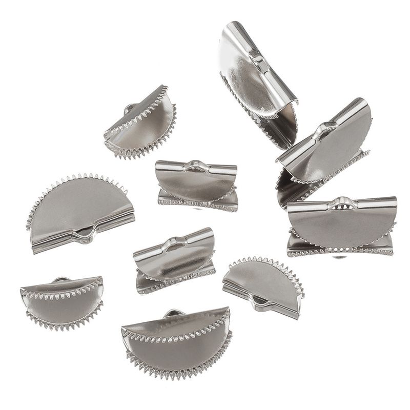 20 PCS/Package 10mm 15mm 20mm 304 Stainless Steel Sector Solid Color Polished Jewelry Buckle_voghion.com