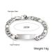 Braccialetto da donna personalizzato con etichetta curva liscia in acciaio inossidabile, stile semplice, stile hip-hop, squisito._voghion.com