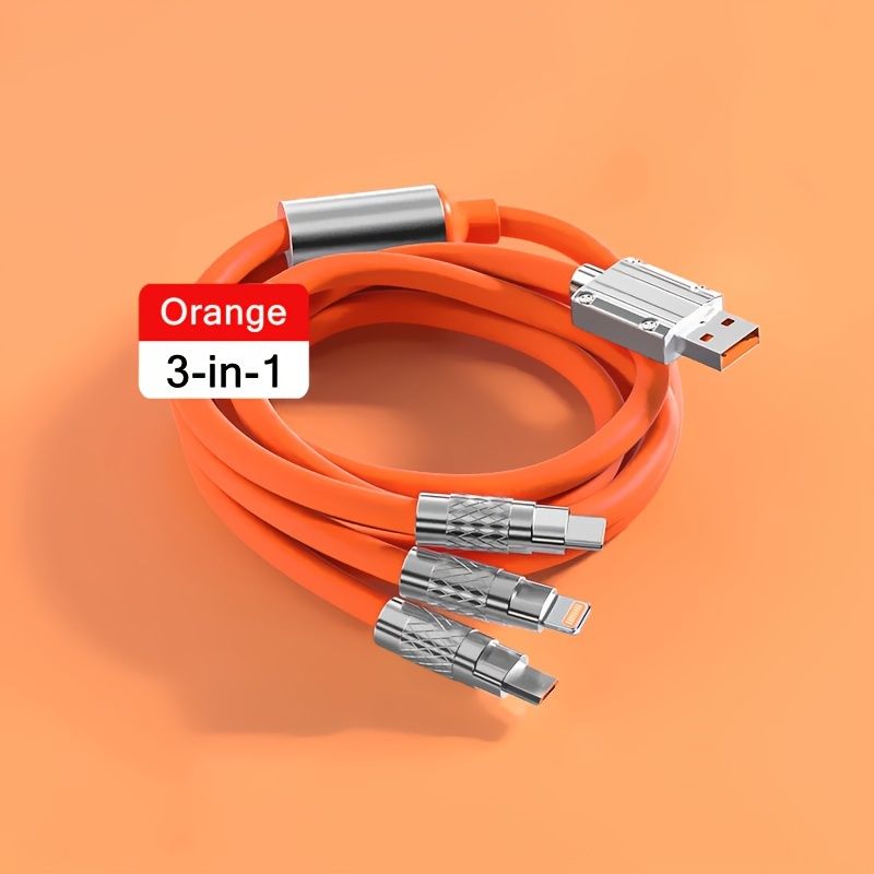 Connettore USB 3 in 1 a Lightning/Type-C/Micro USB - Adattatore maschio-maschio opaco per iPhone 14 13 12 Pro Max, Samsung, Redmi, OnePlus, Xiaomi_voghion.com