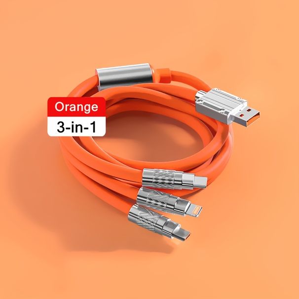 Connettore USB 3 in 1 a Lightning/Type-C/Micro USB - Adattatore maschio-maschio opaco per iPhone 14 13 12 Pro Max, Samsung, Redmi, OnePlus, Xiaomi_voghion.com