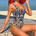 Damska odzież drukowana zakrywająca brzuch wyszczuplająca jednoczęściowy kostium kąpielowy seksowny modny kostium kąpielowy_voghion.com