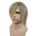Synthetic Clip-in New Men's Wig Men's Golden Side Parted Medium Length Wig Temperament Wig_voghion.com
