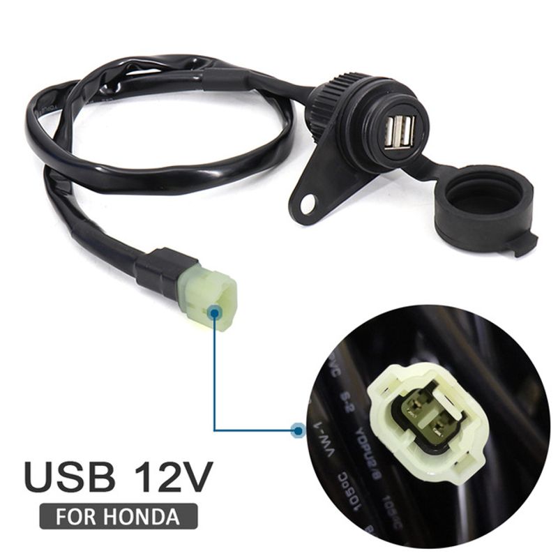 Tinka Honda CB400X motociklo dalių modifikacijai su 12V dvigubu USB įkroviklio lizdu_voghion.com