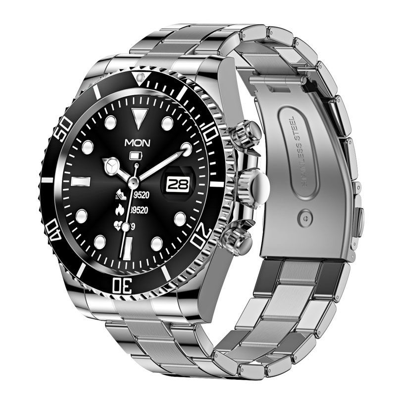 AW12 Smart Watch For Men With Rotating Bezel, Bluetooth Calling, Heart Rate & Blood Pressure Monitor, Waterproof Fitness Tracker_voghion.com